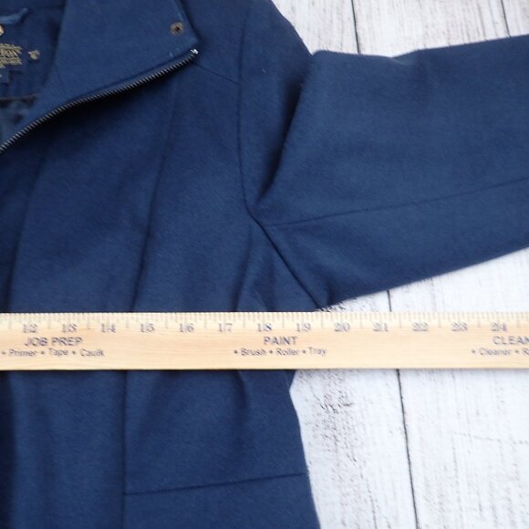 Pendleton Women’s 10 Petite Wool Blend Navy Blue Jacket Winter Coat - Picture 10 of 12